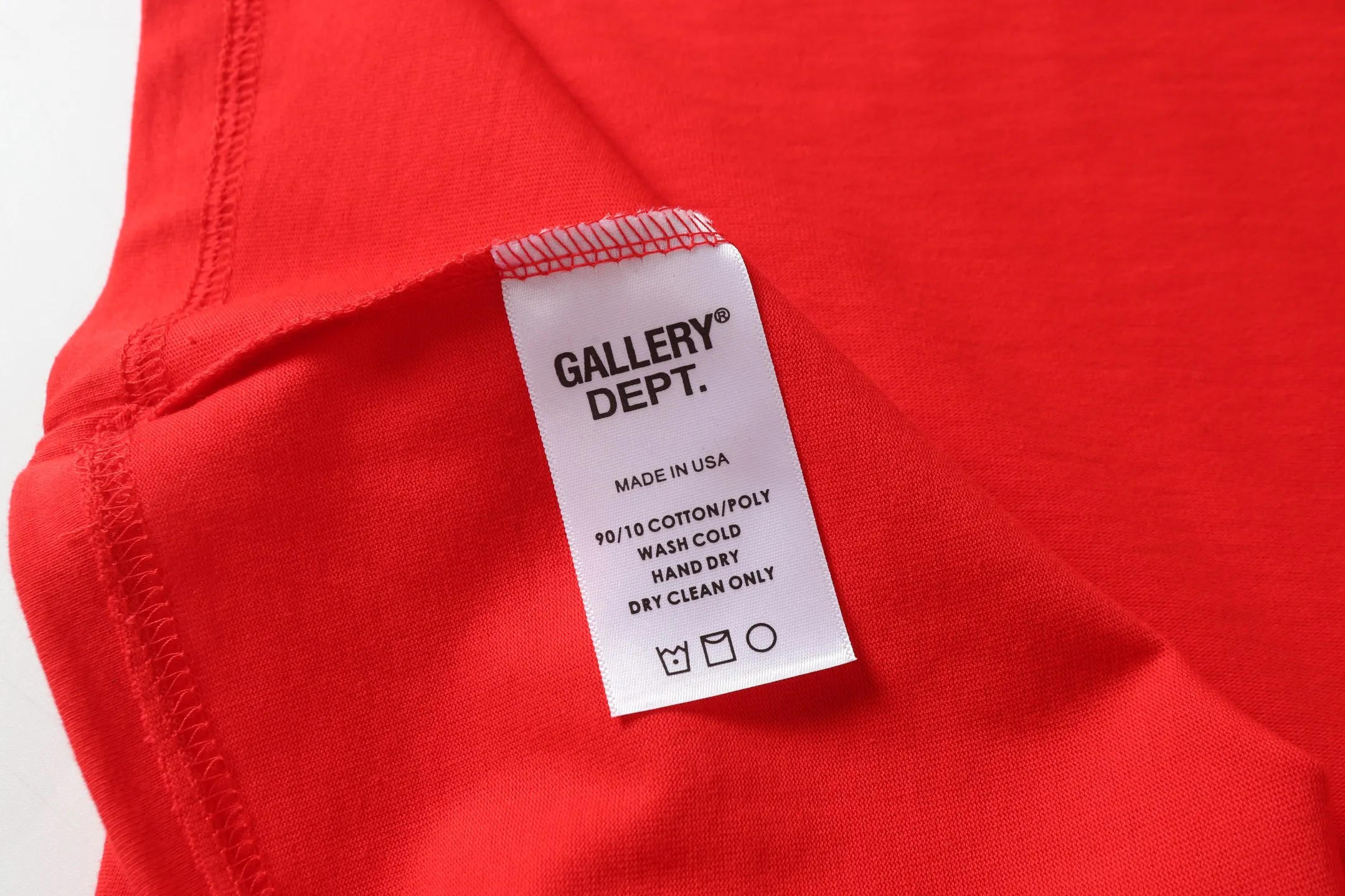 GALLERY.DEPT Summer new short-sleeved style No.: D3310P104 Color: Black Red Size: S M L XL